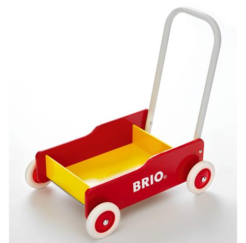 Brio Chariot de marche Rouge et Jaune (avec frein)